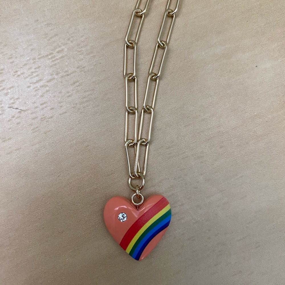Rebecca Minkoff Pride Heart Necklace
